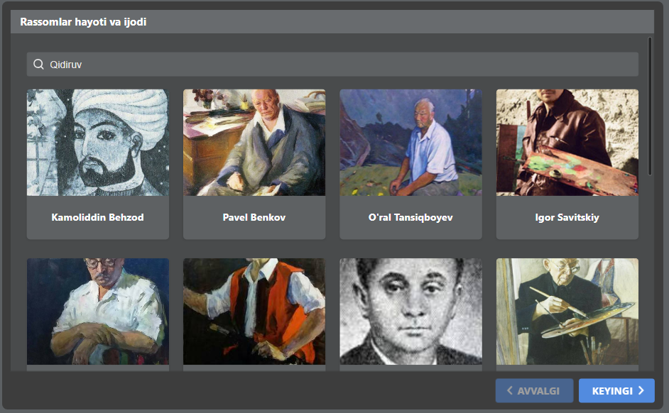 Interaktiv ishlanmalar